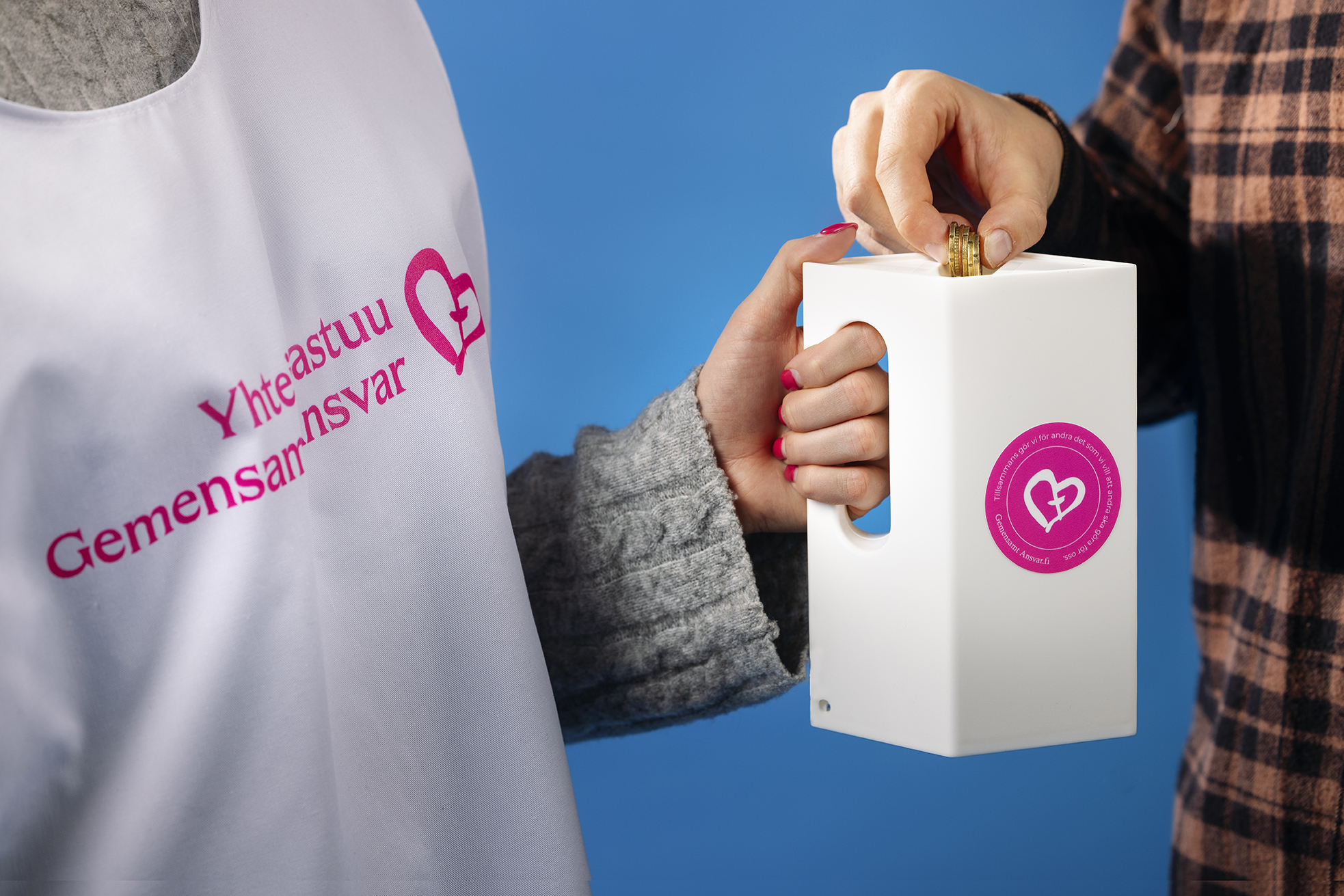 Yhteisvastuu -lipaskeräys K -Market Sallassa lipaskeräys